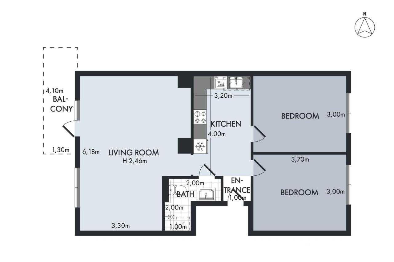 Sanders Charm - Amazing Two-Bedroom Apartment With Shared Garden Kopenhagen Buitenkant foto